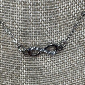 Elegant Silver Infinity Necklace